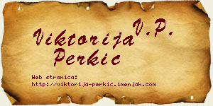 Viktorija Perkić vizit kartica